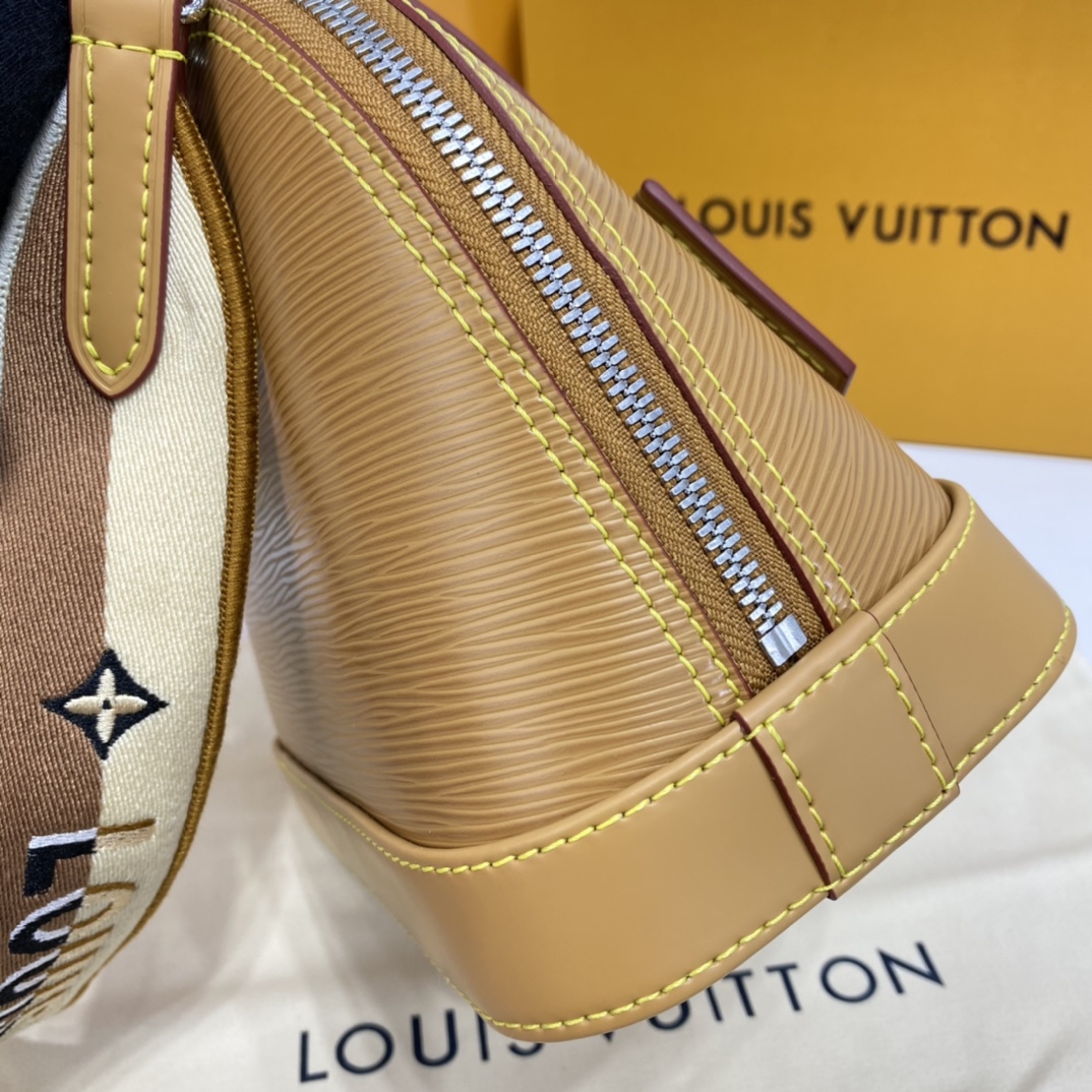 Louis Vuitton ALMA BB Epi Leather Handbag M57540 Honey Gold